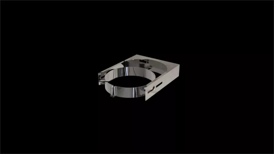 DW PLUS Wandabstandhalter 10–20 cm, Doppelwandig - Edelstahl